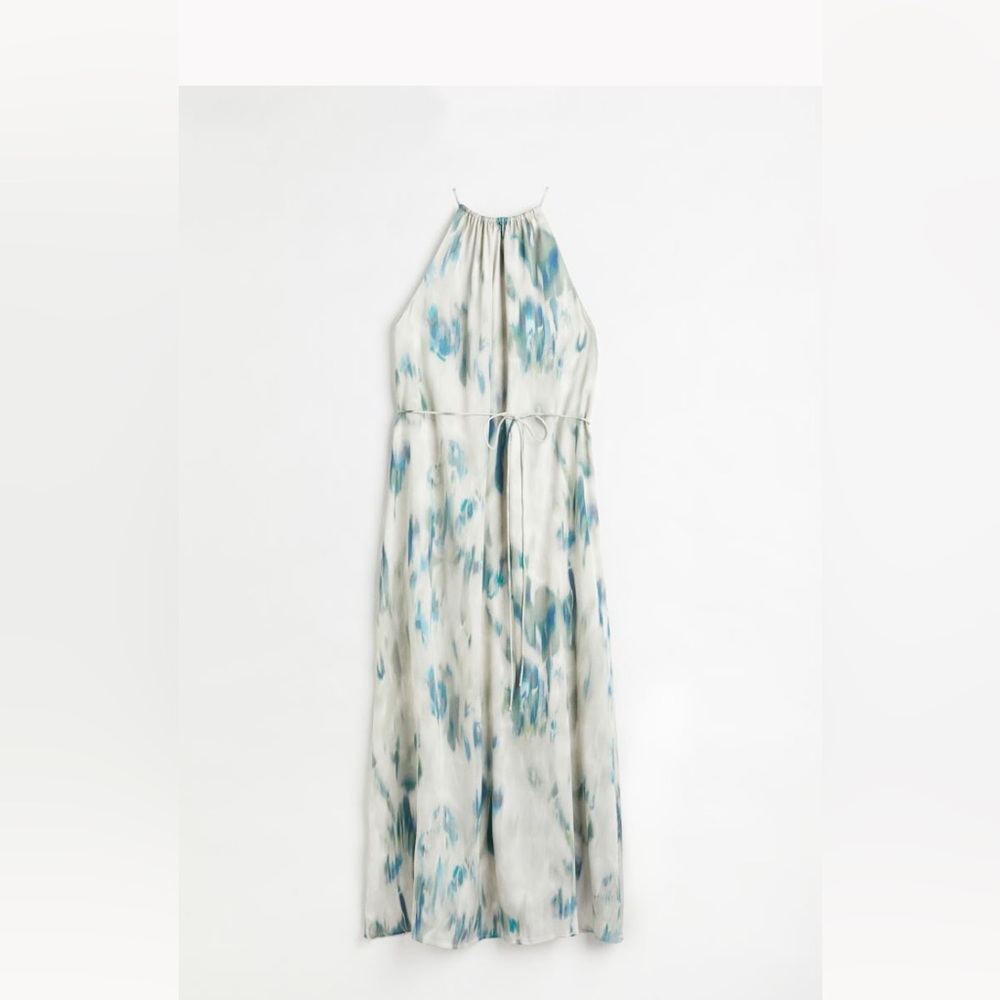 Long halter maxi dress